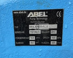 Maschine: ABEL HP-K-25-56 Pumpen