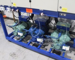 Maschine: BITZER 4HE-18Y-40P (x2), 4H-15.2Y (x1 Kältemittelverdichter-System