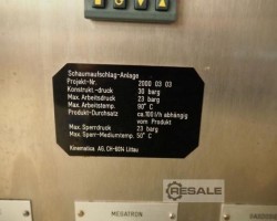 Maschine: KINEMATICA MEGATRON FM 19-120/2 LR-P Schäummischer