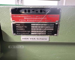 Maschine: HSK W Blechscheren