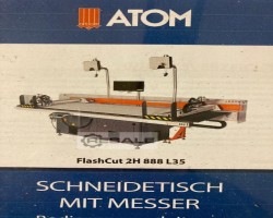 Maschine: ATOM Flash Cut 888L35 Automatisches Schneidetischsystem für Leder/Textil