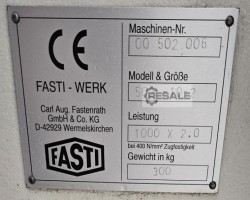 Maschine: FASTI 502-10-2 Kreisscheren