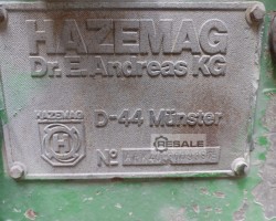 Maschine: D+E Hazemag APK40