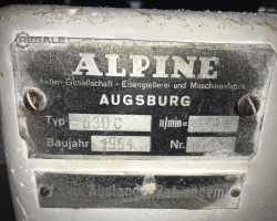 Maschine: D+E Alpine 630 C