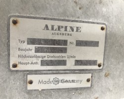 Maschine: D+E Alpine A 400 CW