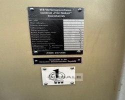 Maschine: WMW ZFWVG250 X 2000 Waagerechtzahnradfräsmaschinen