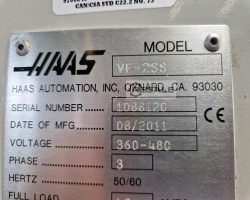 Maschine: HAAS VF 2SS Vertikale Bearbeitungszentren