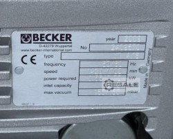 Maschine: BECKER VT 4.16 Vakuumpumpe