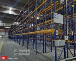 Maschine: JUNGHEINRICH DELTA ca. 50,40 lfm. 7,5m H Palettenregale