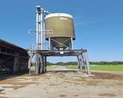 Maschine: HEDEMANN SILOTECHNIK 2x 25 t, Pellet 800 kg/m³ Elevator Silo Pelletsilo unterfahrbar, 2x 25 t