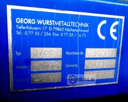 Maschine: GEORG WURST HöCHENSCHWAND Coilamat 1100 Abwickelhaspeln