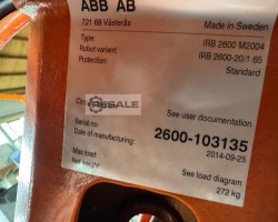 Maschine: ABB ROBOTICS IRB 2600 20/1.65  nur Mechanik Industrieroboter