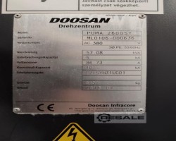 Maschine: DOOSAN PUMA 2600SY CNC Drehmaschinen