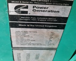 Maschine: CUMMINS QSV91 Blockheizkraftwerke (BHKW)