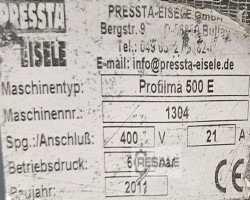 Maschine: PRESSTA EISELE Profilma 500 E Aluminiumsägeautomat