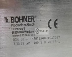 Maschine: BOHNER BGM 80 A Elektroherde