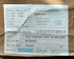 Maschine: ALFA LAVAL Slot Strainer LKSF-BL Welding Siebe