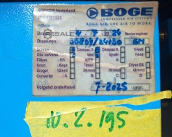 Maschine: BOGE C3LR Schraubenkompressor
