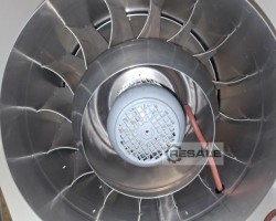 Maschine: RED RING TDE 500 D4, Diagonal Rohr Ventilator, 3x230V, 500mm, 9880m³/h,