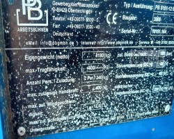 Maschine: PB LIFTTECHNIK S151-12E Scherenarbeitsbühne