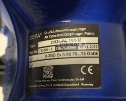 Maschine: DEPA DH25-FA-1NN-M, Ex geschützte Druckluftmembranpumpe,