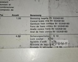 Maschine: DEMAG 9v 532KB160, Bremsring kegelig,