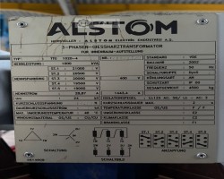 Maschine: ALSTOM TTG 1020-4 Giessharztransformator 3 Phasen