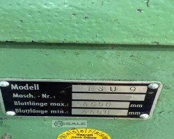 Maschine: HESKA ESU 9 Bandsägen