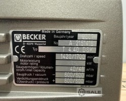 Maschine: BECKER T 4.40 DSK Drehschieber-Druck-/Vakuumpumpen, trockenlaufend