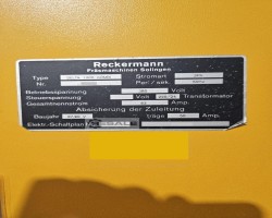 Maschine: RECKERMANN Delta 1300 Fräsmaschinen