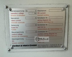 Maschine: GEIBEL + HOTZ FS 640 CNC Flachbandschleifmaschinen