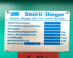 Maschine: D+E Stierli Bieger 300 HE