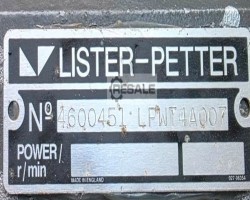 Maschine: LISTER  22 kVA Dieselgeneratoren