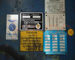 Maschine: MüLLER-WEINGARTEN AR 200 Exzenterstanzen