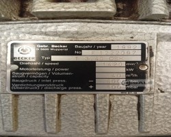 Maschine: BECKER T 3.40 DSK Vacuumpumpe