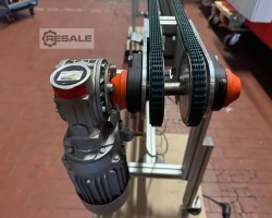 Maschine: DEUSSEN DFZ000270810.075.0 Gutbandförderer, Förderband, Zweiriemenförderer