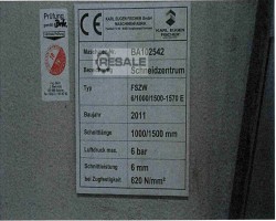 Maschine: MENGELE S 6-5000 Tafelscheren (hydraulisch)