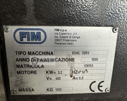 Maschine: FIM Goal 206V Ausklinkmaschinen