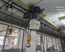 Maschine: DEMAG 13/3PF4 kg , Elektr.Laufkatze + C Schiene