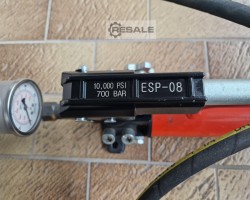 Maschine: TECPOS ESP-08 Hydraulik-Handpumpe 700 Bar, 800cc