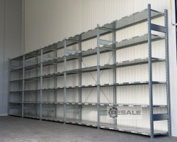 Maschine: SCHäFER R3000 KISTENREGAL Regallänge: 8,19 lfm. Fachbodenregale