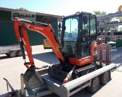 Maschine: KUBOTA KX 018-4 with Anhänger Minibagger