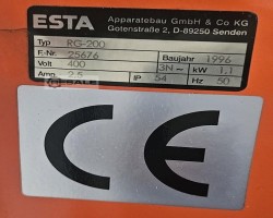 Maschine: ESTA RG 200 Abgasabsauganlagen