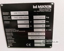 Maschine: MIKRON UM 710/900 Universalfräsmaschinen