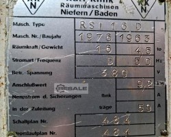 Maschine: KARL KLINK RSI 16 D Räummaschinen