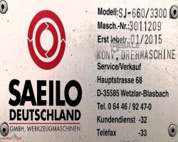 Maschine: SAEILO SJ-660/3300 Leit- und Zugspindeldrehmaschinen