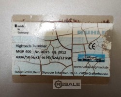 Maschine: RÜHLE MGR 400 COOLING TUMBLER Vakuummischer