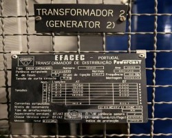 Maschine: EFACEC 3700KVA - 15KV/6300V Gussharz-Trocken-Typ-Stromtransformator