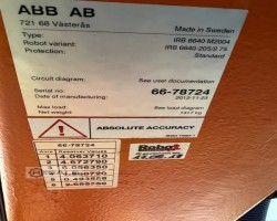 Maschine: ABB ROBOTICS IRB 6640-205/2.75 M2004 Industrieroboter