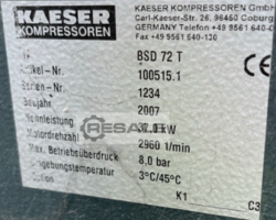 Maschine: KAESER BSD 72 T Schraubenkompressor